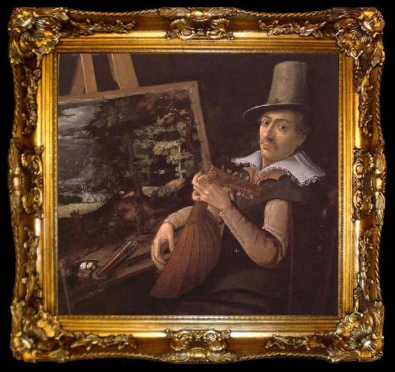 framed  Paul Bril Self-Portrait, ta009-2